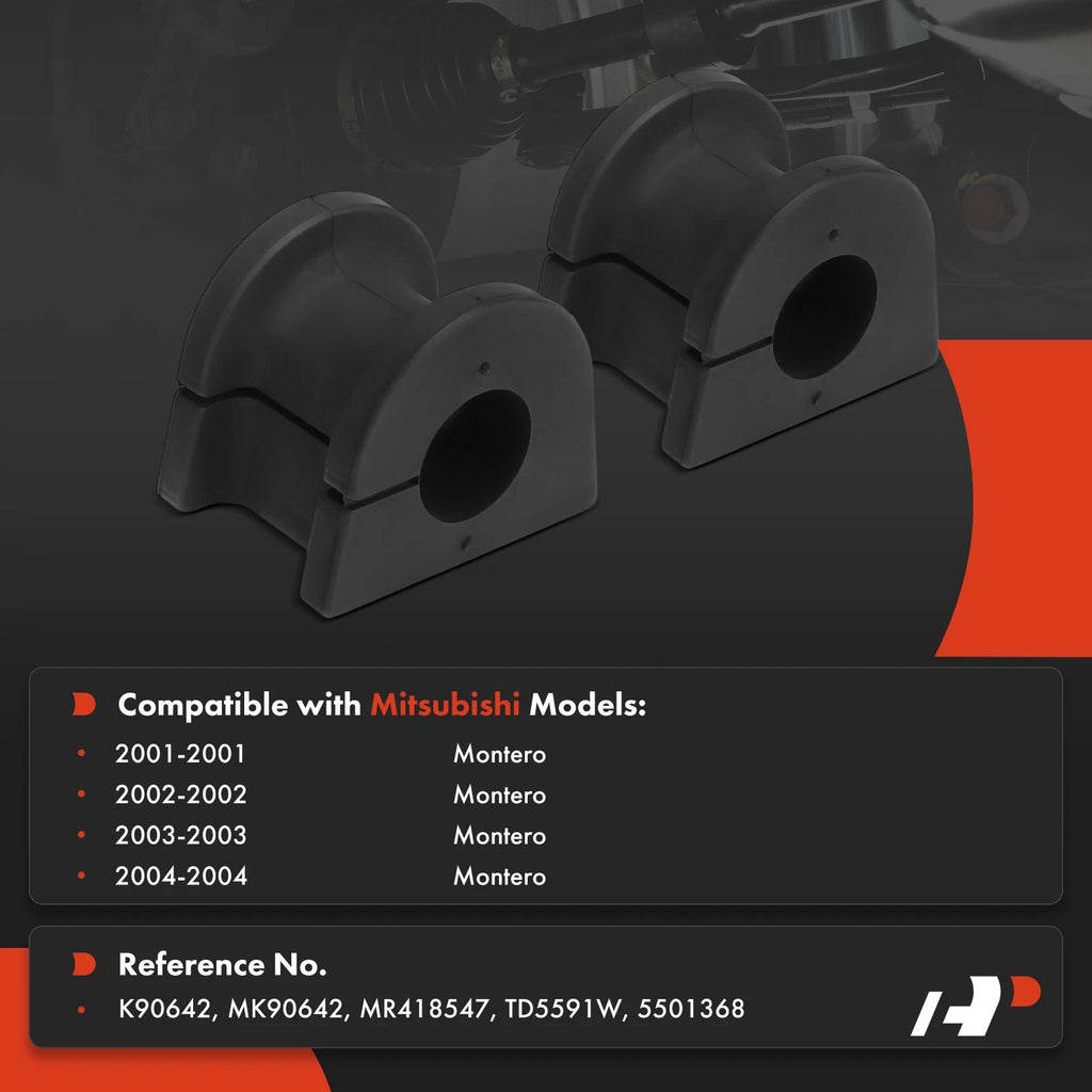 2X Rear Sway Bar Bushing Kit for Mitsubishi Montero (2001–2004)