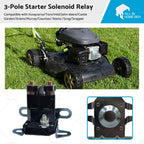 Starter Solenoid 3 Terminal 12V for Universal Lawn Mower