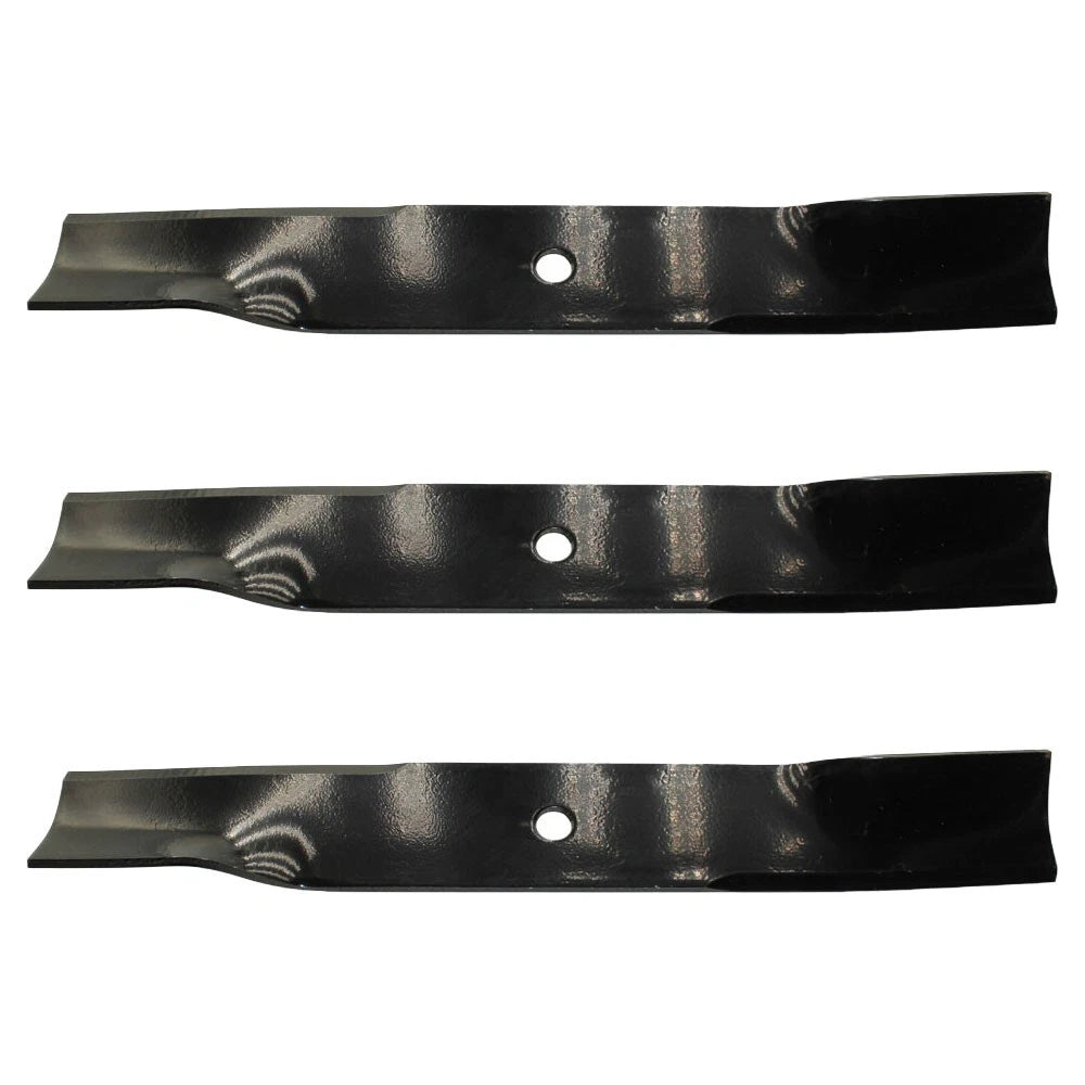 Set of 3 Heavy Duty Mower Blades for Hustler 54" (Fits 797696, 11856, 601124)