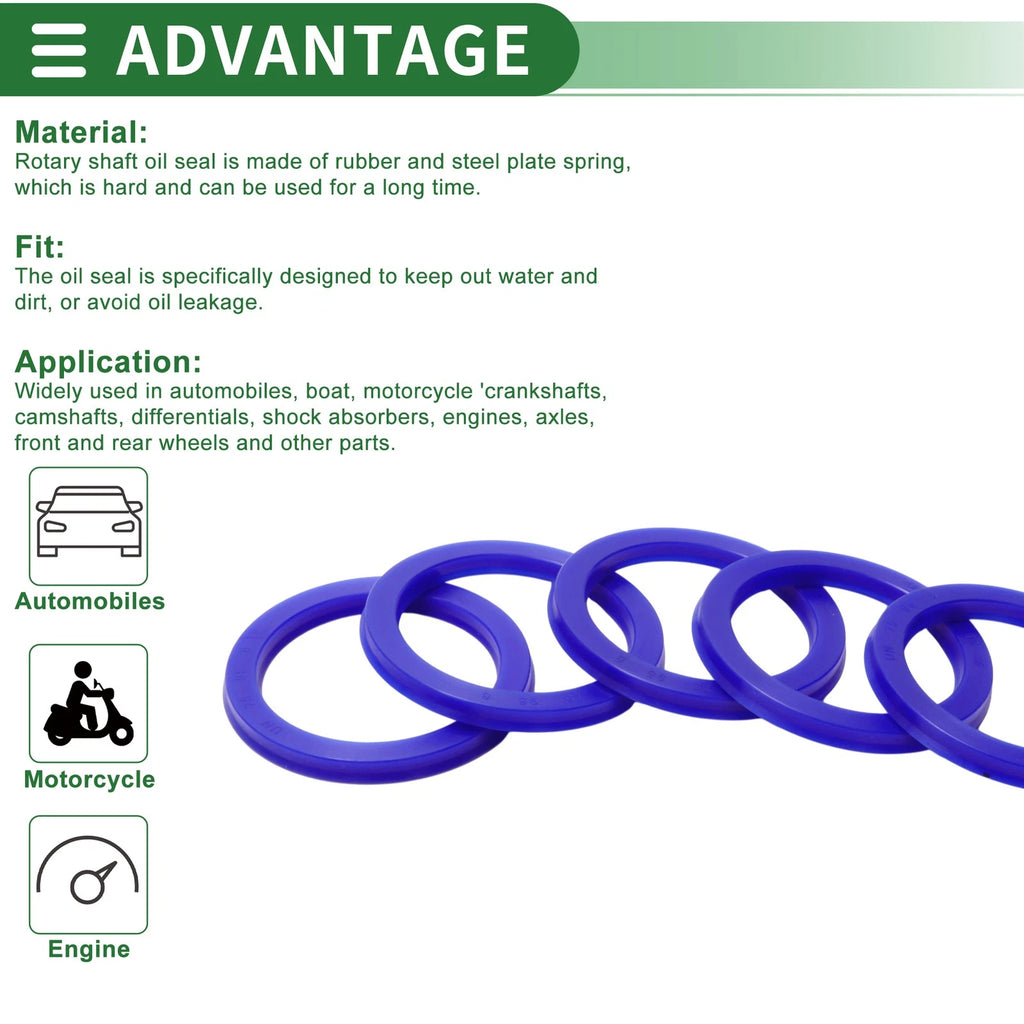 Set of 5 Oil Seal Rotary Shaft Seal 75x95x8mm for Various Models 