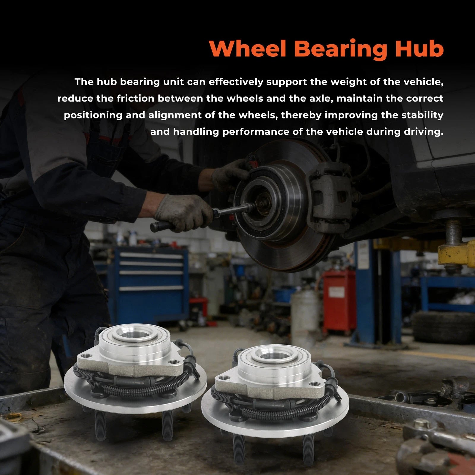 Front Wheel Bearing and Hub Assembly for Dodge Ram 1500 (2006–2008)