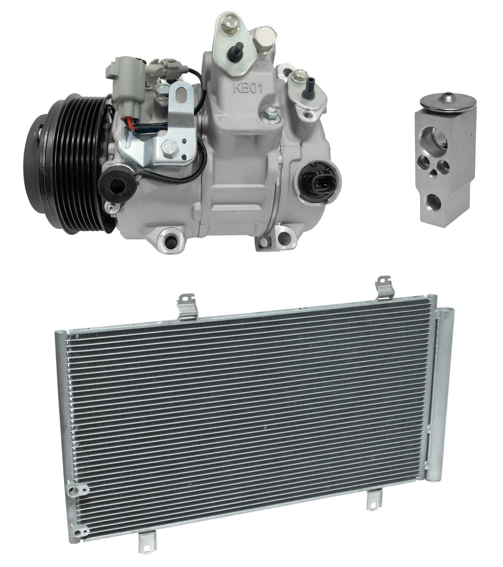 AC Compressor Kit with Condenser for Toyota Venza 3.5L (2011–2015)