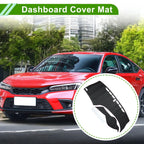 Dashboard Cover for Honda Civic (2012–2015) Dash Mat Carpet Black Red