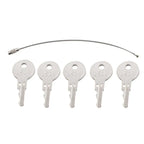 5 x Ignition Keys w/Key Ring for EZGO Golf Carts (1982 - Present)