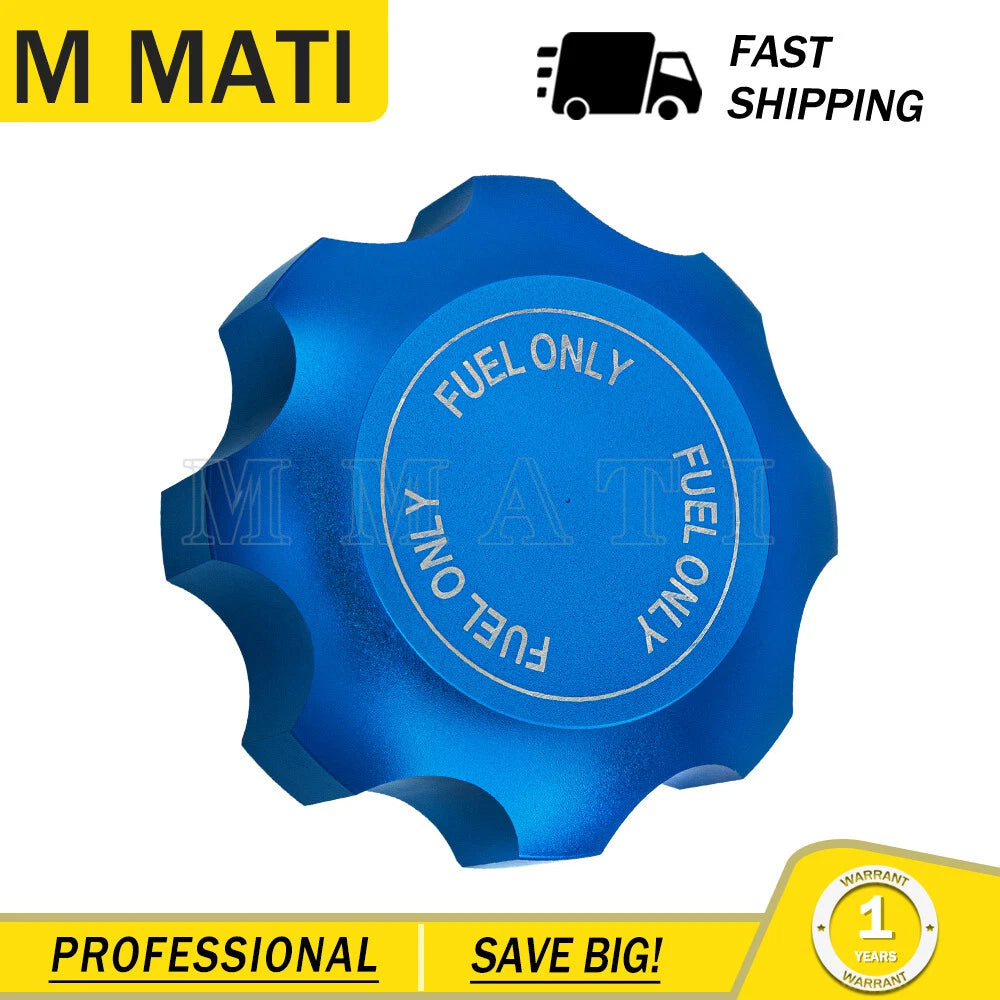CNC Fuel Gas Cap for Polaris RZR Ranger 800 900 1000 (2008–2021) Blue