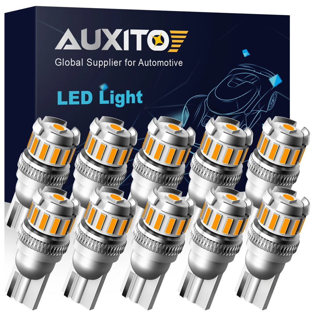 Set of 10 AUXITO T10 168 194 2825 LED License Plate Side Marker Bulbs