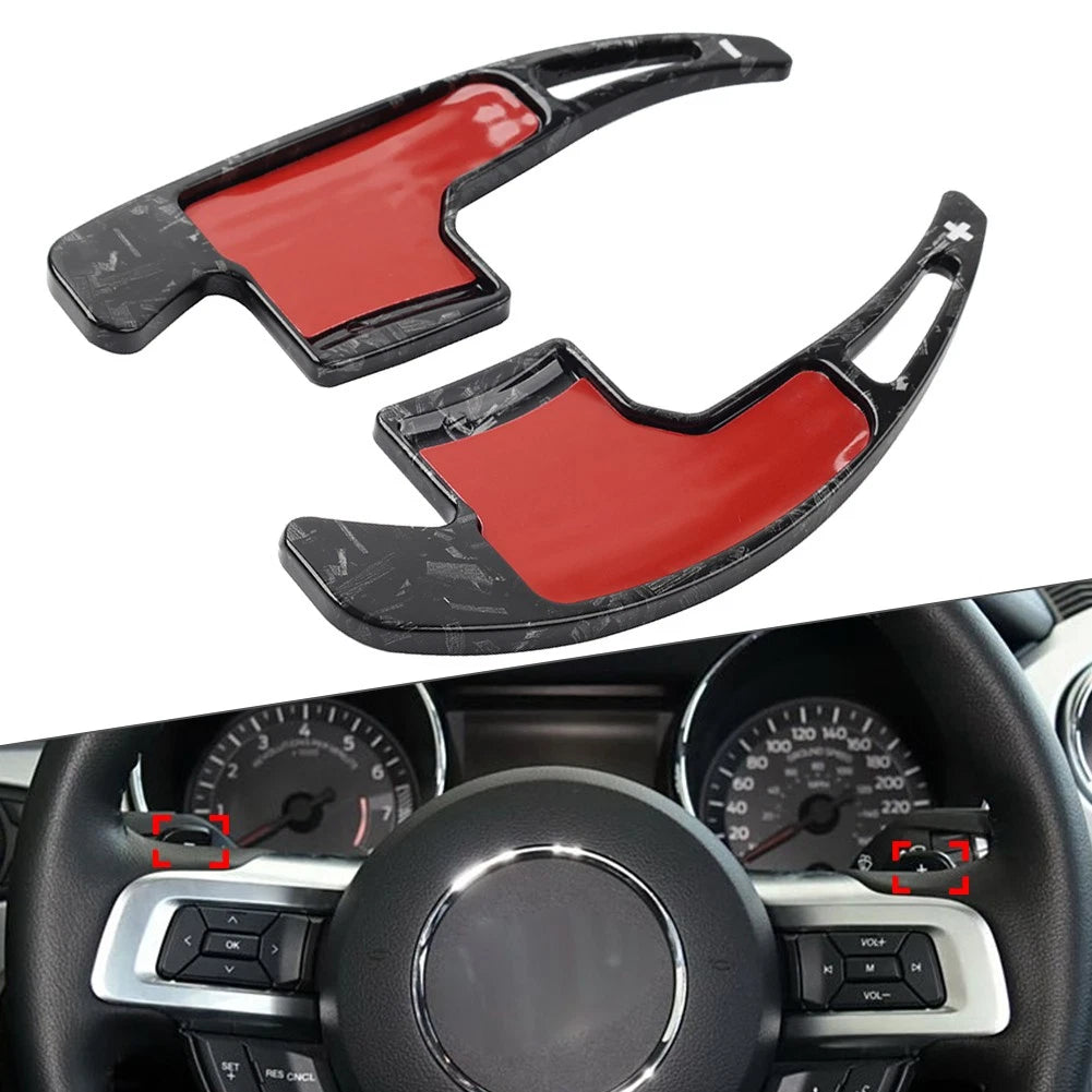 Steering Wheel Shift Paddle Shifter Trim Cover for Ford Mustang (2015–2023)