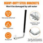 Pair of 40" Zinc-Plated Guide On Post PVC Poles for Boat Trailer (Sailboat)