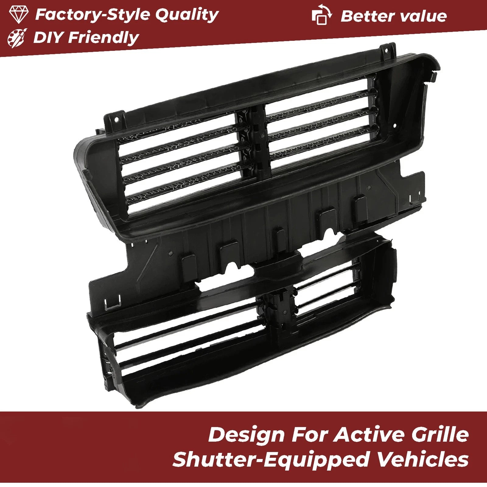 Radiator Active Grille Shutter Assembly for Ford Fusion (2017–2020)