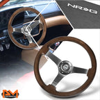 NRG RST-036BK-BKW Steering Wheel 350mm Mahogany for Universal Fit (RHD)