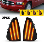 Smoked Lens Front Turn Signal Lamps for Dodge Charger (2006–2010) Pair