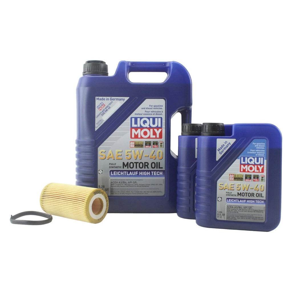 Oil Change Kit 7L Liqui Moly Leichtlauf High Tech 5W-40 for Audi CEPB (2000–2005)