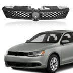 Hex Mesh Carbon Fiber Print Front Grille for VW Jetta MK6 (2011–2014)