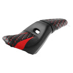 2X Black Red Rider Passenger 2up Seat for Indian Scout Sixty (2016–2024)