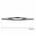 Front Pair 3.0L 2.0L Wiper Blades for Nissan Skyline R31 (1986 - 1990)