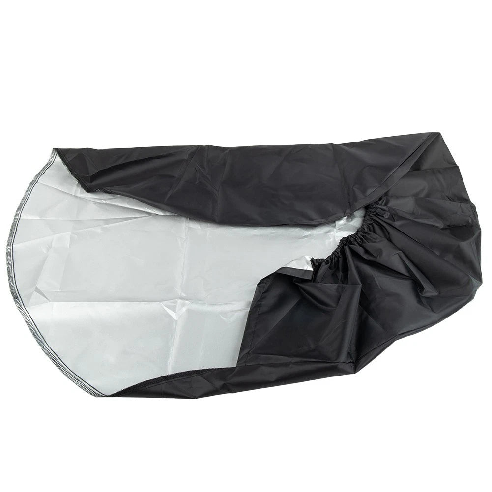 Set of 4 Heavy Canvas Wheel Tire Covers for Trailer RV Camper Truck