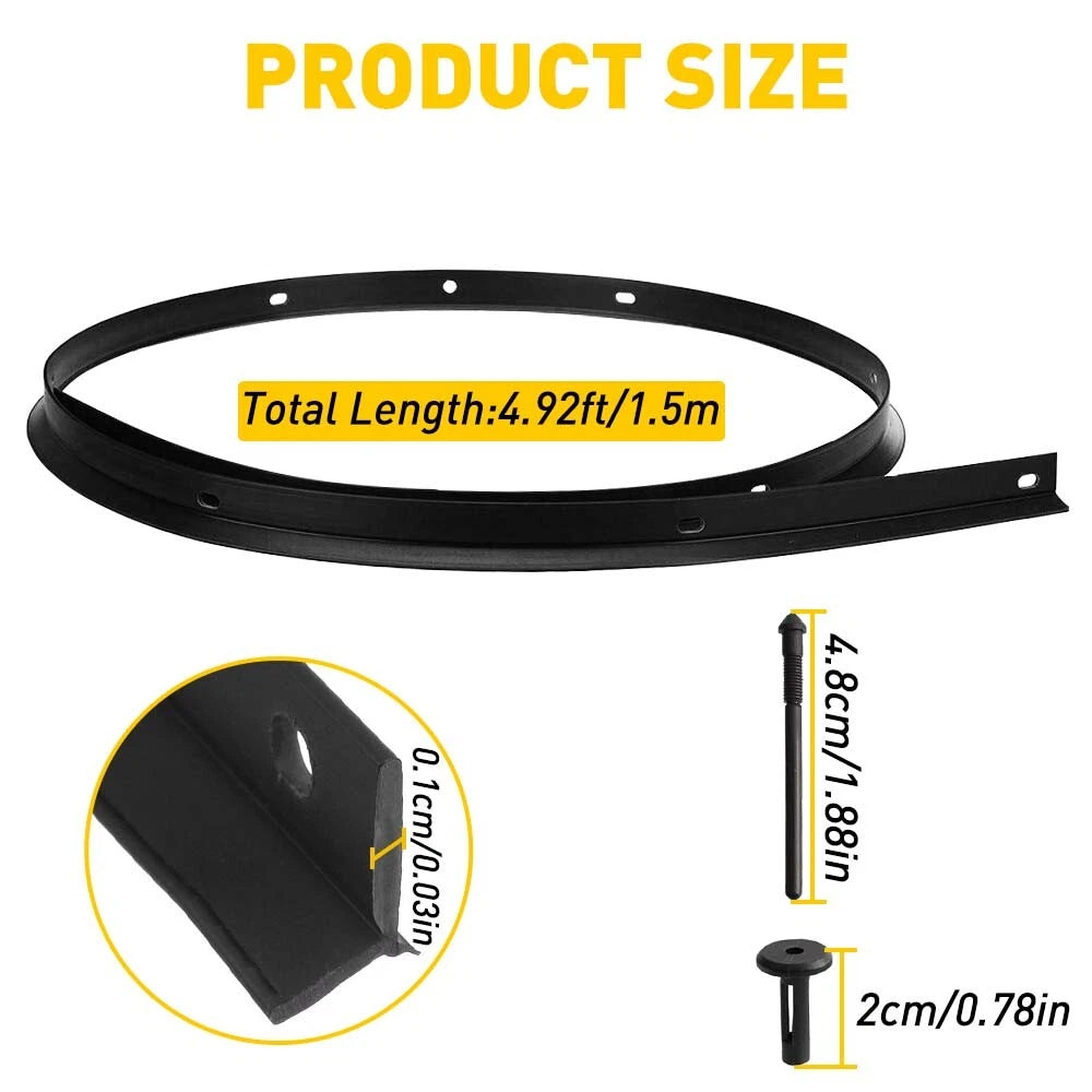 Front Hood Bumper Weatherstrip Seal for Dodge Challenger (2008-2022)