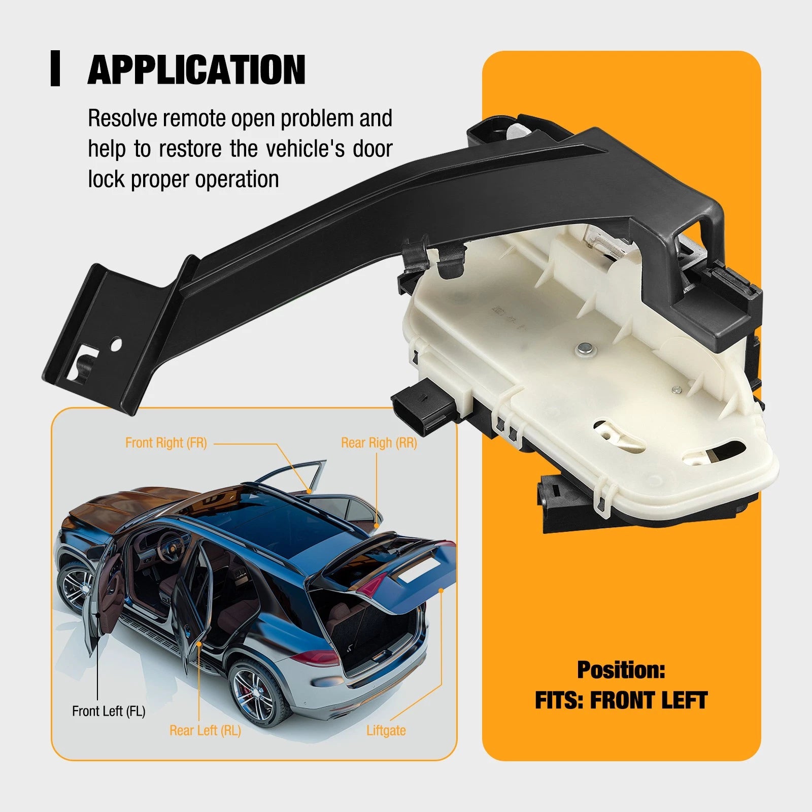 Front Left Window Regulator with Motor for Dodge Caravan (2001â2003)