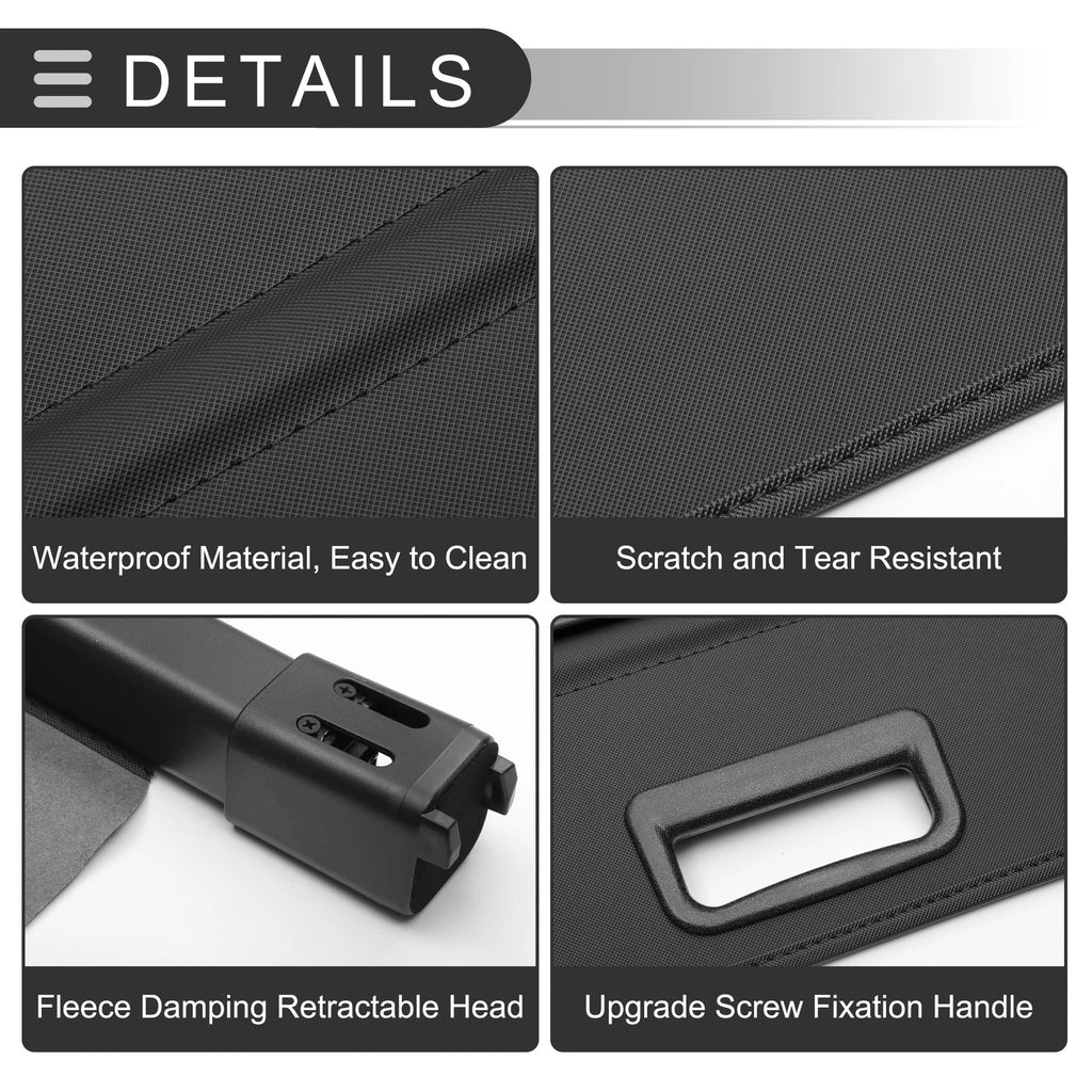 Retractable Cargo Cover for Audi Q7 (2006–2015) Trunk Parcel Shelf Gloss Black