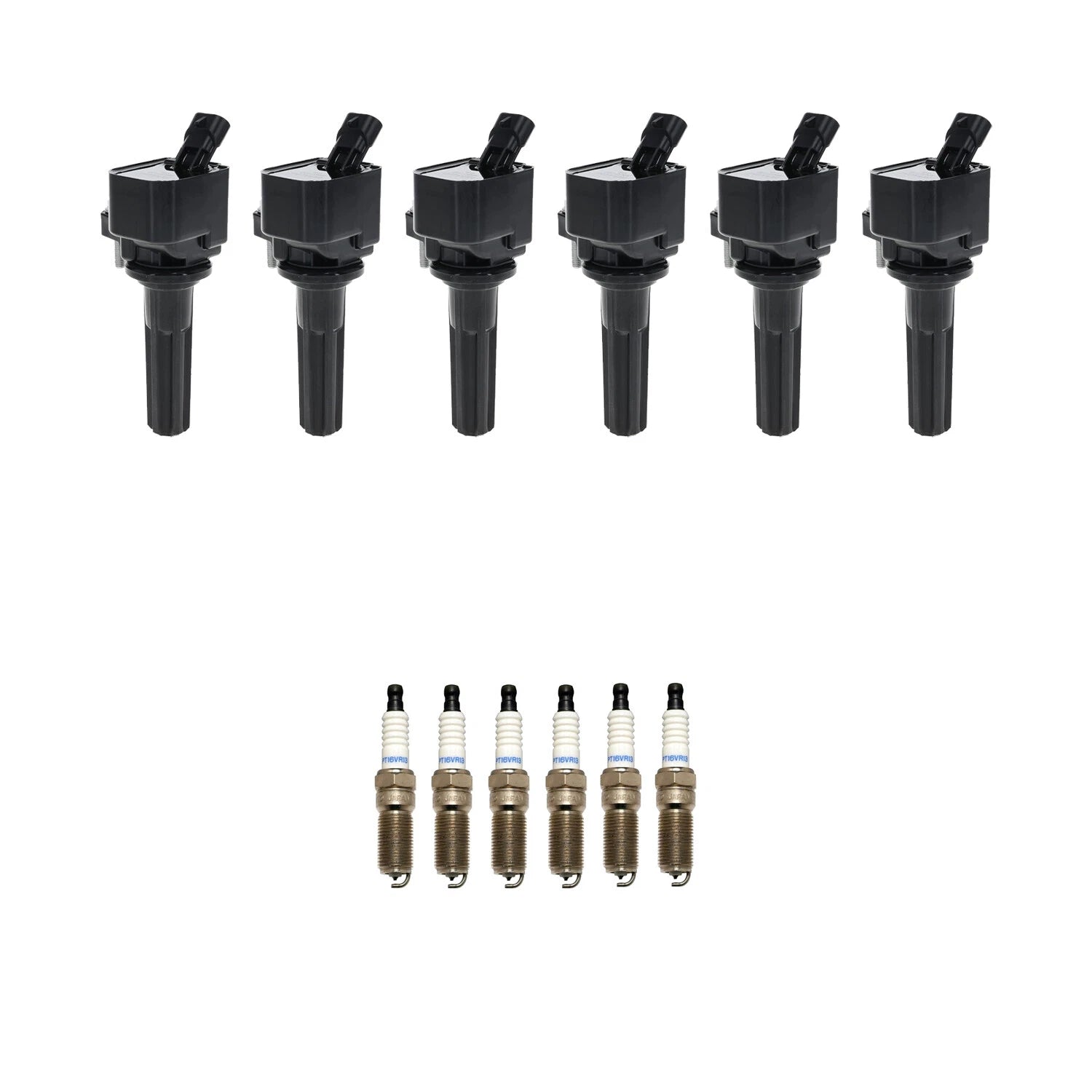 Set of 6 Ignition Coils & Spark Plugs for GMC Envoy L6 LL8 (2002–2009)