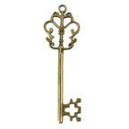 Antique Bronze Keys Set of 4 for Craft DIY Bracelet