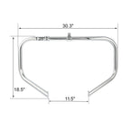 Chrome Engine Guard Bar & Fairing Support Bracket for Harley Road Glide (2015–2023)