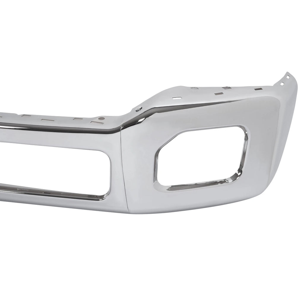Chrome Front Bumper for Ford F250 F350 Super Duty (2011–2016) w/ Fog Light Hole