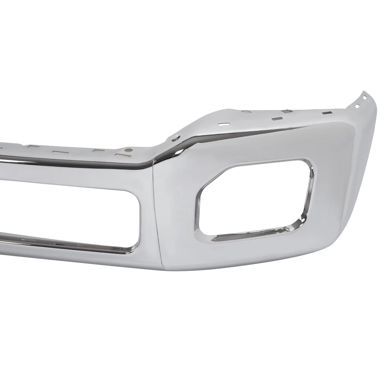Chrome Front Bumper for Ford F250 F350 Super Duty (2011–2016) w/ Fog Light Hole