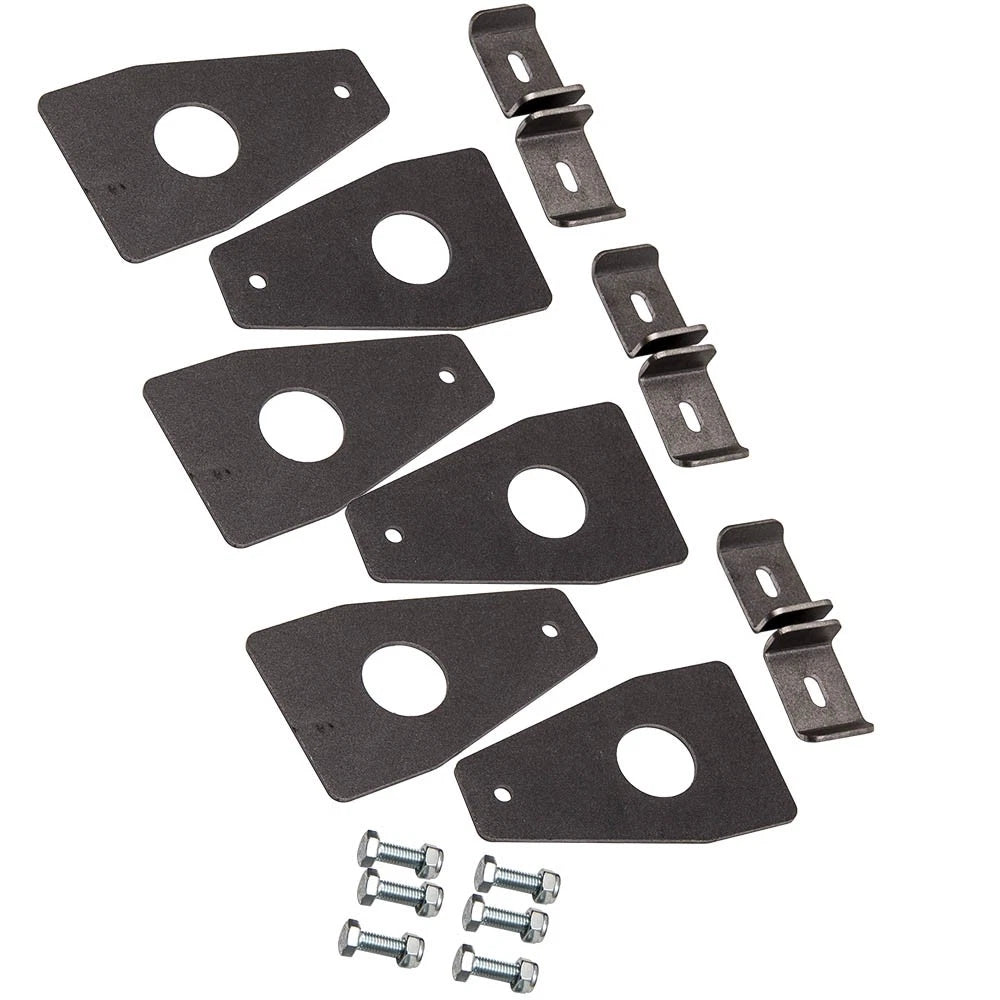 Set of 6 Roof Rack Gutter Mounting Brackets for Universal Fit