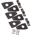 Set of 6 Roof Rack Gutter Mounting Brackets for Universal Fit