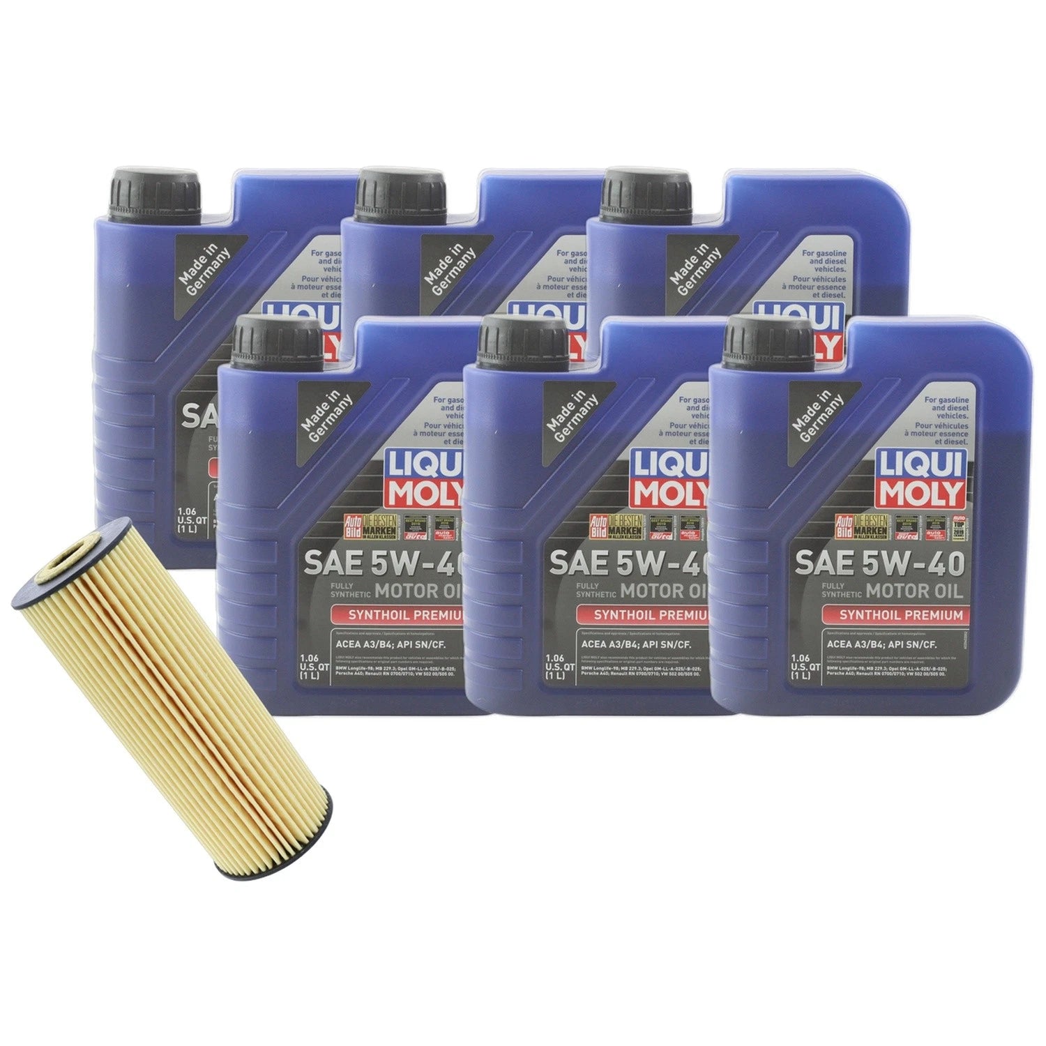 6L Engine Oil Change Kit for Mercedes W202 C230 L4 (1994–2000) - 5W40