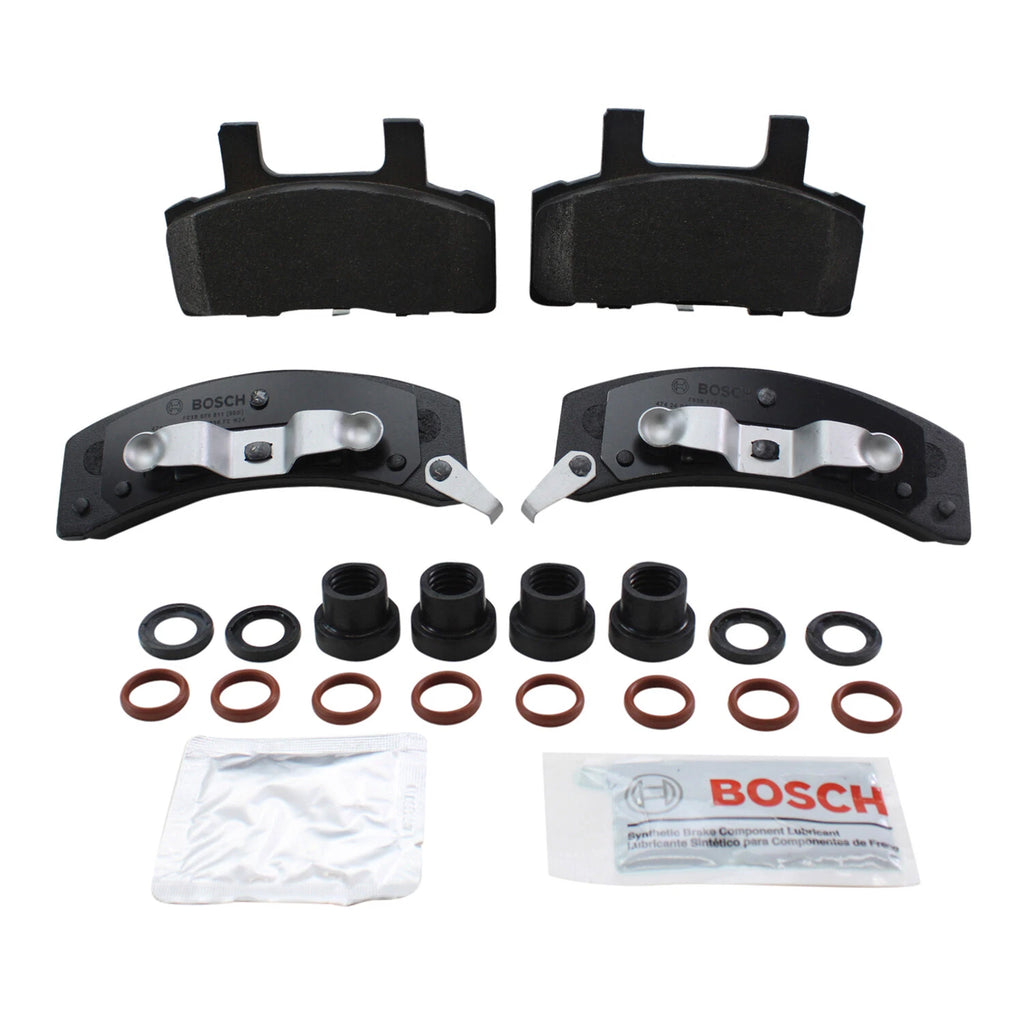 Set of 4 Bosch QuietCast Front Semi-Metallic Brake Pads for Cadillac Chevy Dodge GMC