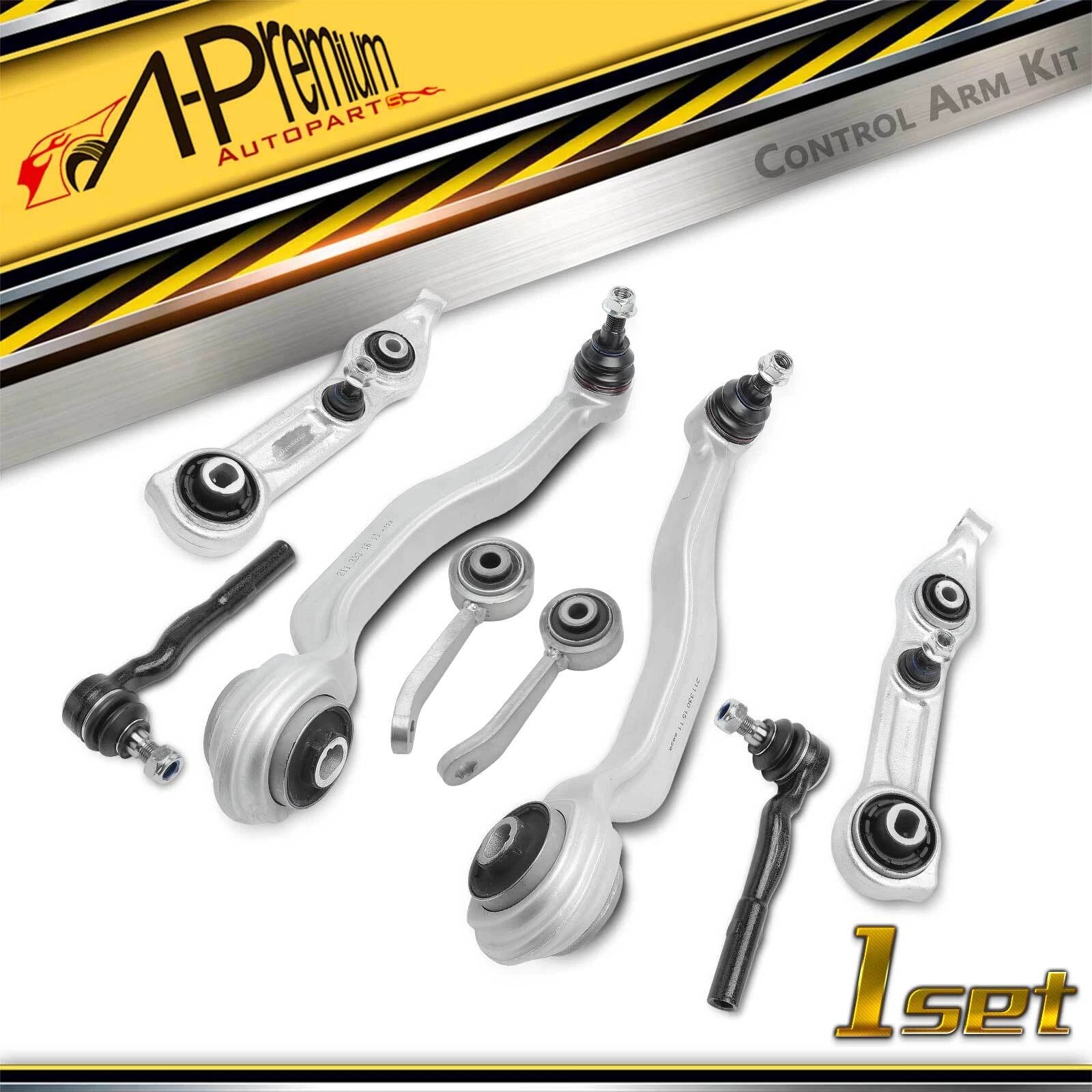 Set of 8 Front Control Arm & Ball Joint for Benz C219 W211 (2003–2010)