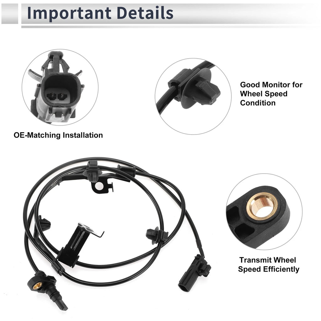 Front Right ABS Wheel Speed Sensor for Toyota Prius C (2012–2019) No. 8954252100