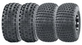 Set of 4 WANDA Sport ATV Tires 22x7-10 Front & 22x11-10 Rear