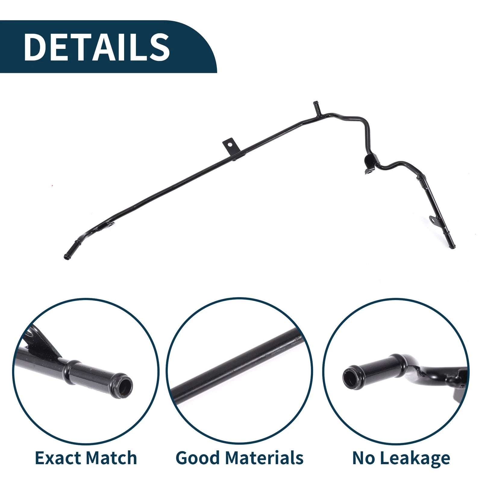 Radiator Hose Coolant Pipe for Audi A3 (2004–2013) 1 Pcs Iron Black
