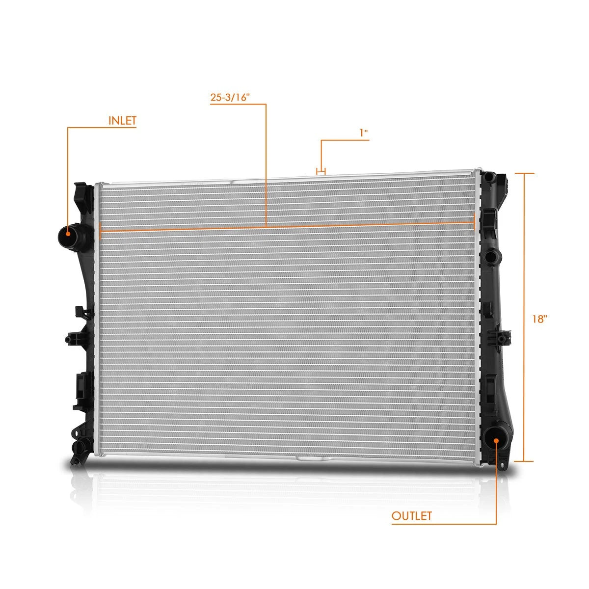 Aluminum Radiator for Mercedes C-Class AMG 2.0L 3.0L (2015–2020) DPI-13507