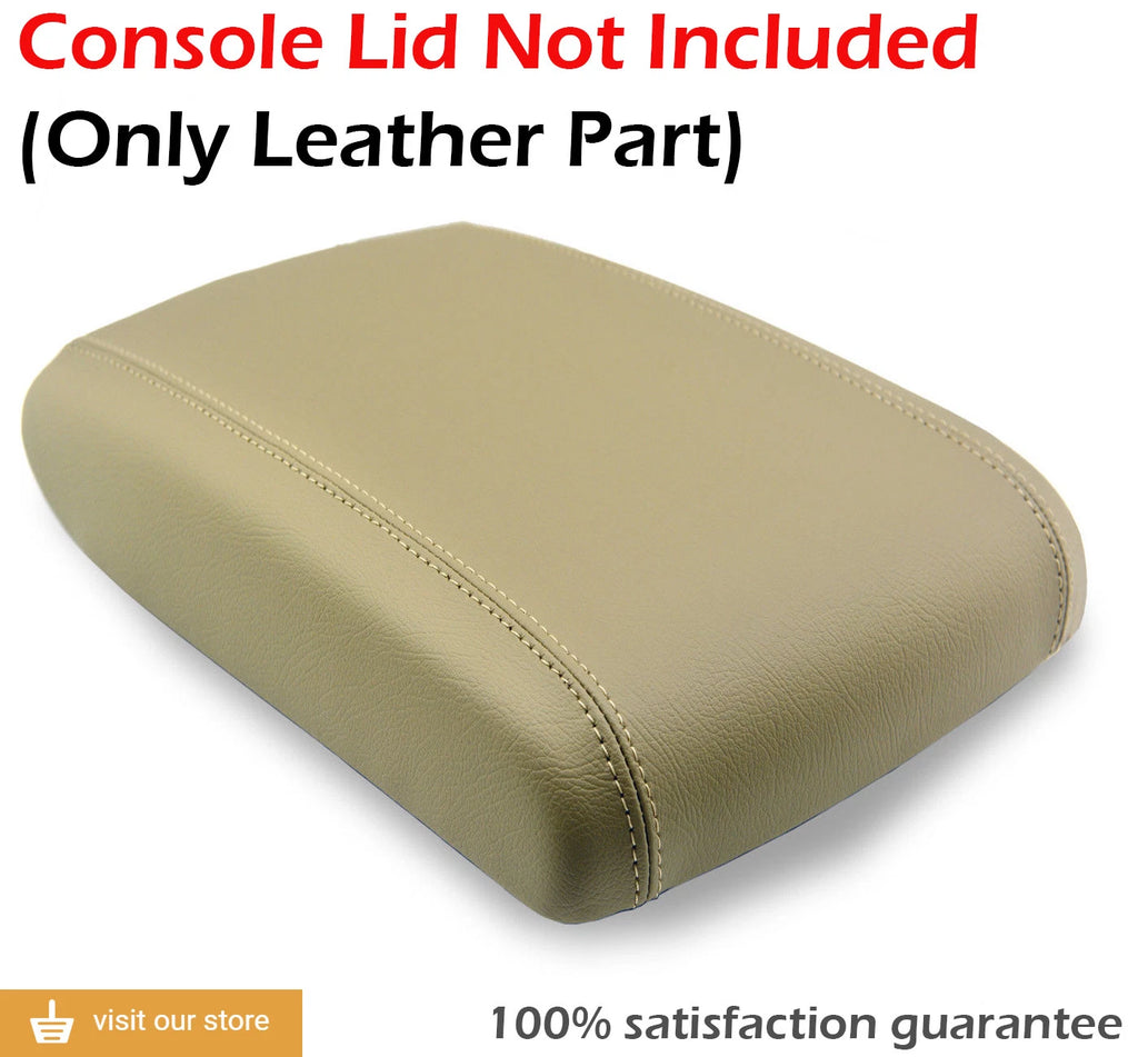 Leather Synthetic Console Armrest Cover for GMC Yukon (2003–2009) Beige