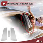 4 Pcs Chrome Silver Door Pillar Window Trim for Mercedes-Benz CLS (2017-2019)
