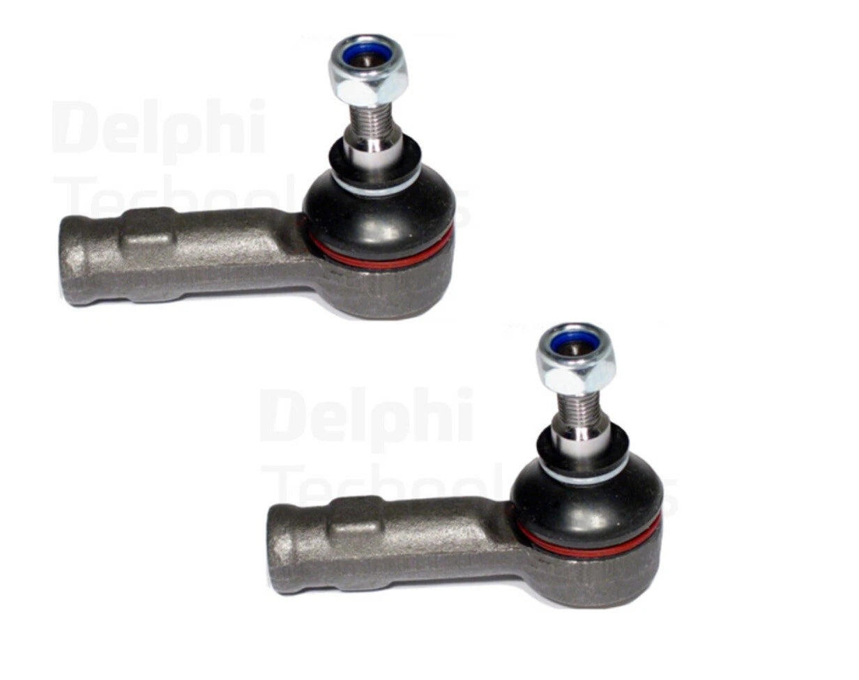 Set of 2 Front Outer Steering Tie Rod Ends for Hyundai Accent (2000–2005)