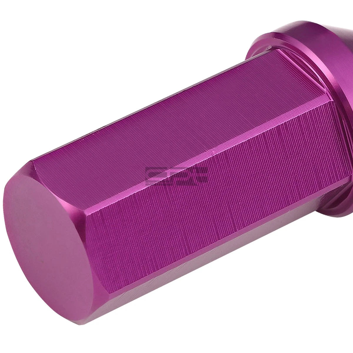 20 PCS Closed End M12x1.5 50mm Tall Purple Aluminum Lug Nuts + Adapter