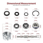 Water Pump Repair Kit & Impeller Shaft for Kawasaki Brute Force 300 (2012–2024)