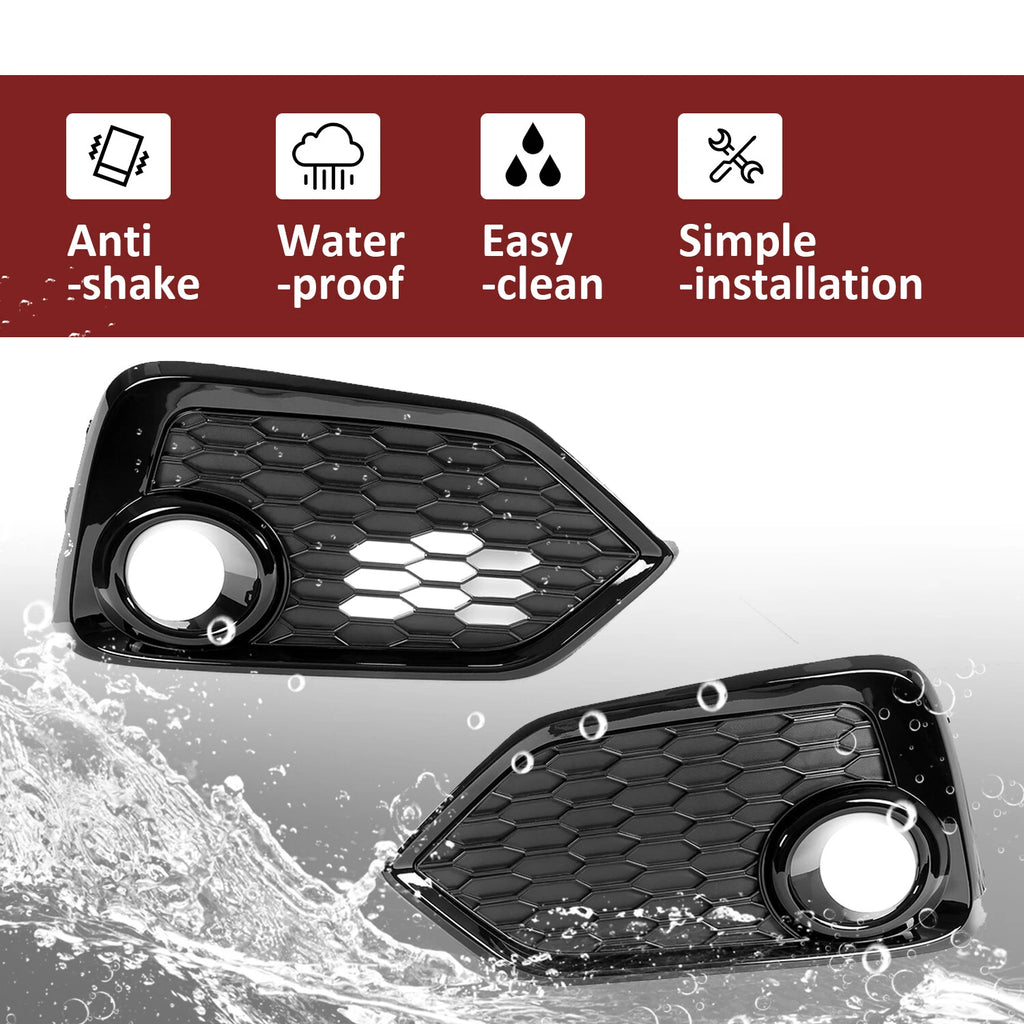 Fog Light Trim Bezel Covers for Honda Civic Hatchback (2017–2019)