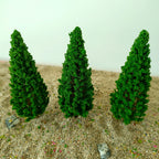 10pcs Miniature Pine Trees for Garden Park Railway Scenery
