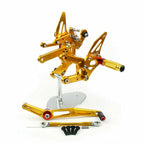 Aluminum Rearsets Footpegs for Yamaha YZF-R6 (2017–2020) Gold T9