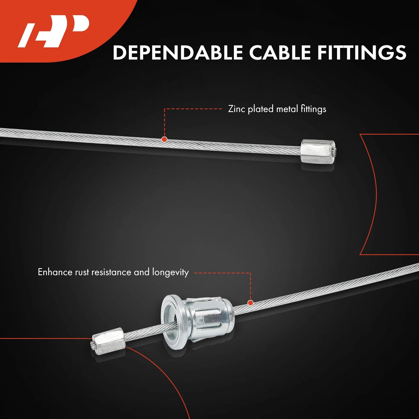 Parking Brake Cable for Ford F-450 Super Duty (2008–2010)