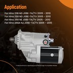 Starter Motor for Hino 238 268A J08E (2005–2010) 12V 11T CW