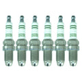 Set of 6 Bosch Nickel Spark Plugs for Audi 100 Quattro 90 Quattro (1983–1991)