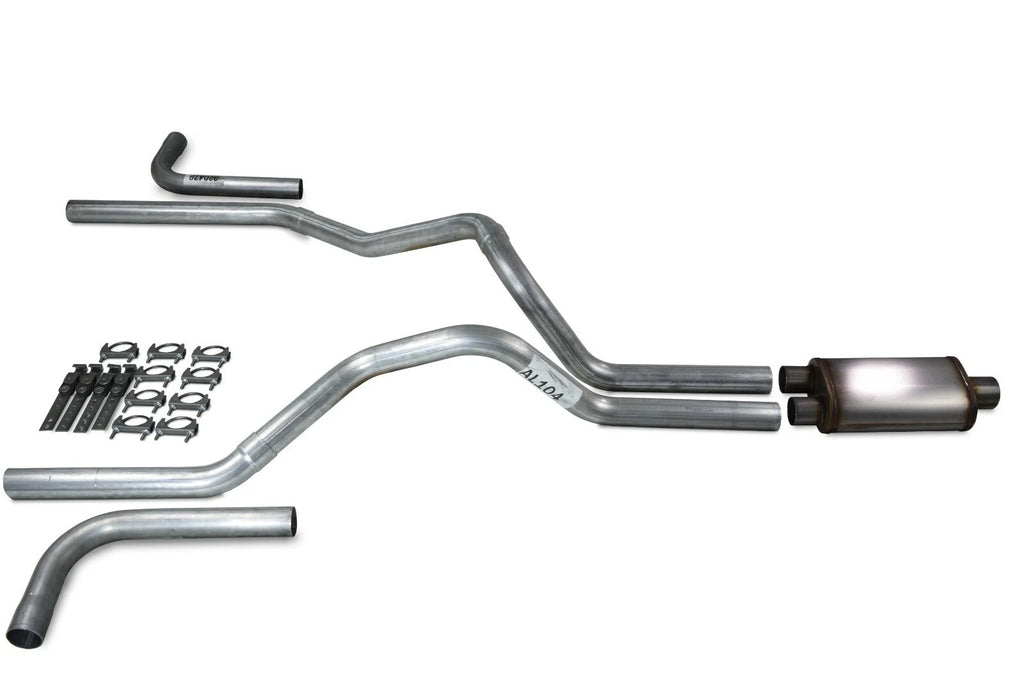 2.5" Dual Exhaust Kit for Ford F-150 (2004–2014) Stainless Muffler Side Exit