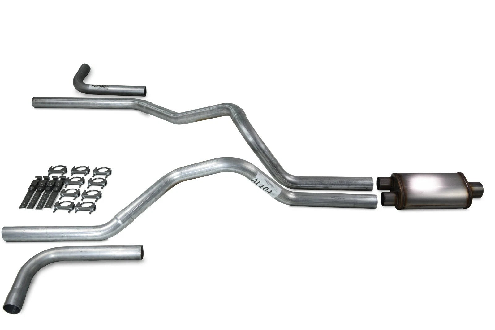 2.5" Dual Exhaust Kit for Ford F-150 (2004–2014) Stainless Muffler Side Exit